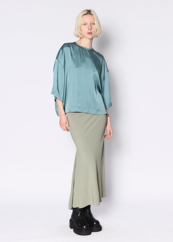 Calf biais skirt