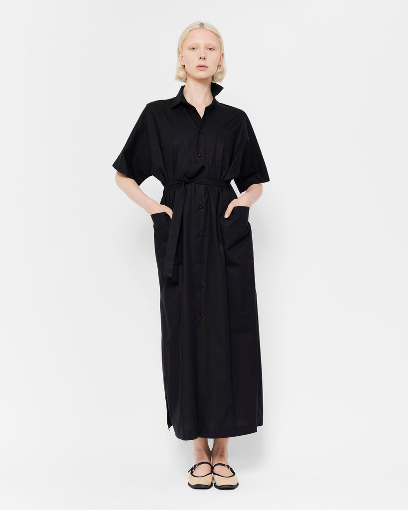 Belted cotton dress