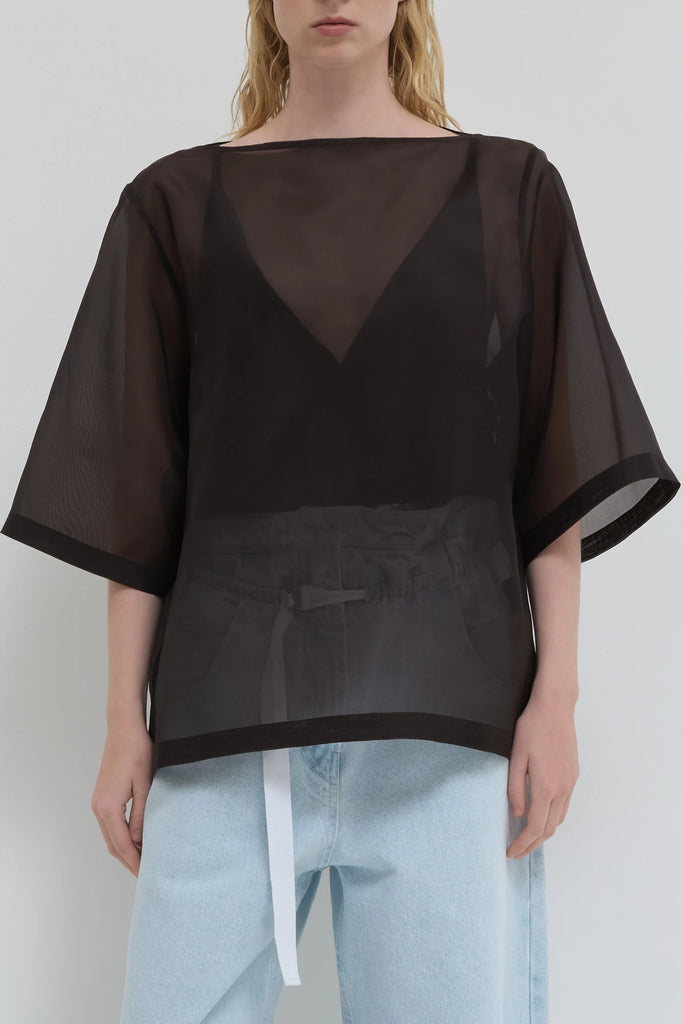 Tuli boat neck top