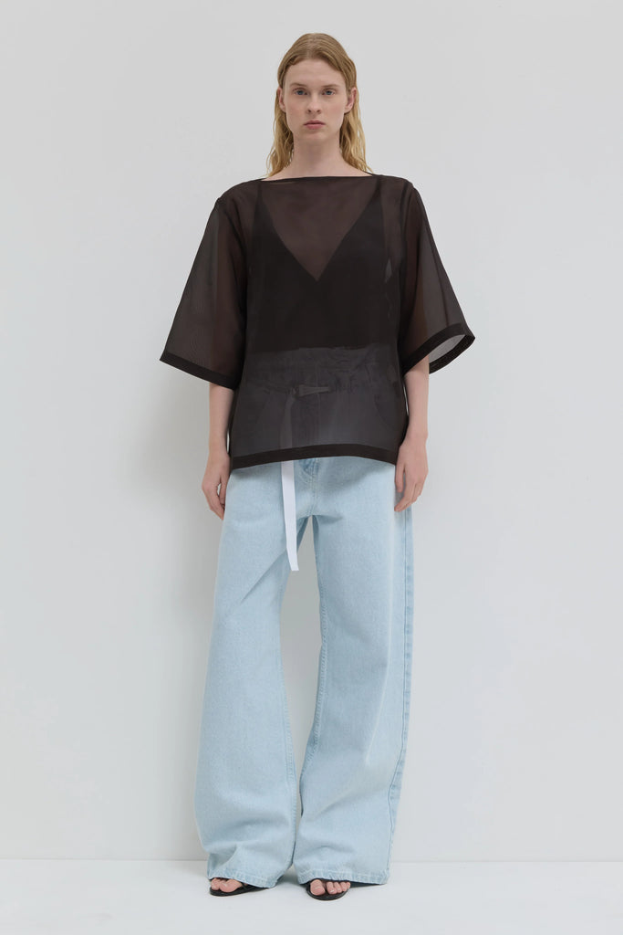 Tuli boat neck top