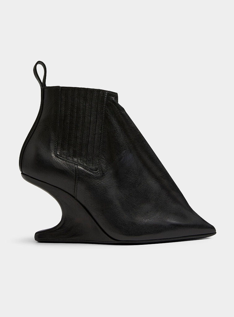 Ankle taco heeled shoes