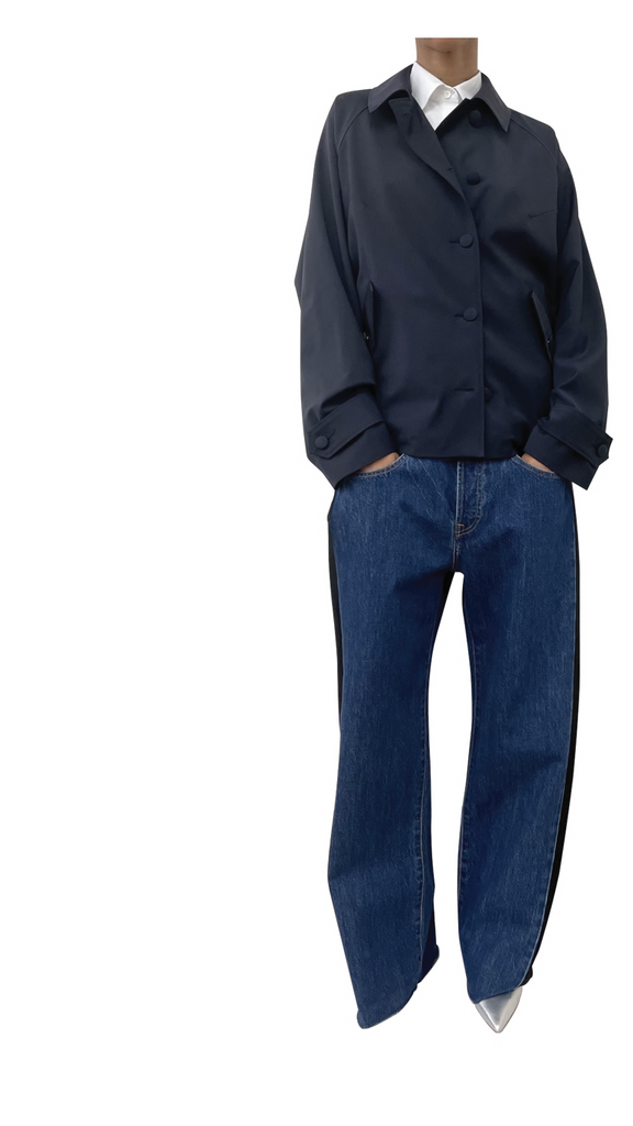 Low denim pants