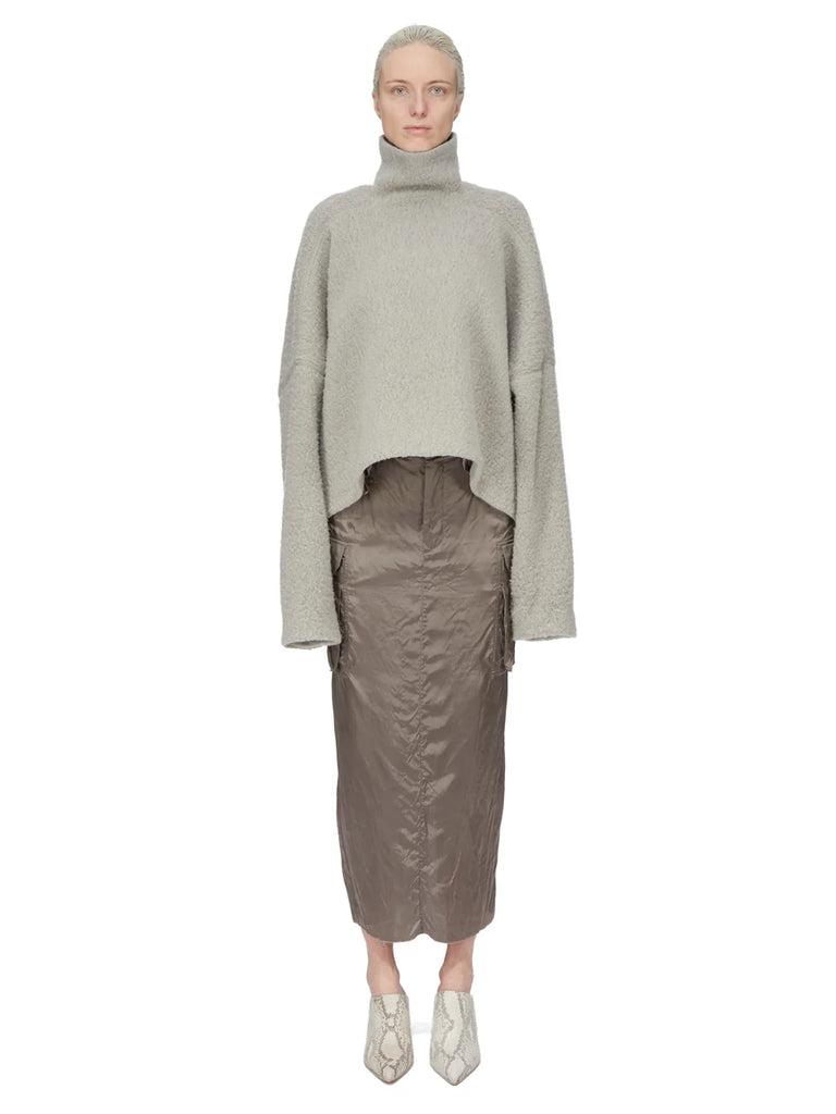 Cropped alpaca jumper