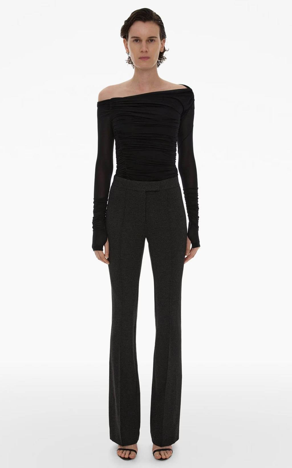 Seamed bootcut pants