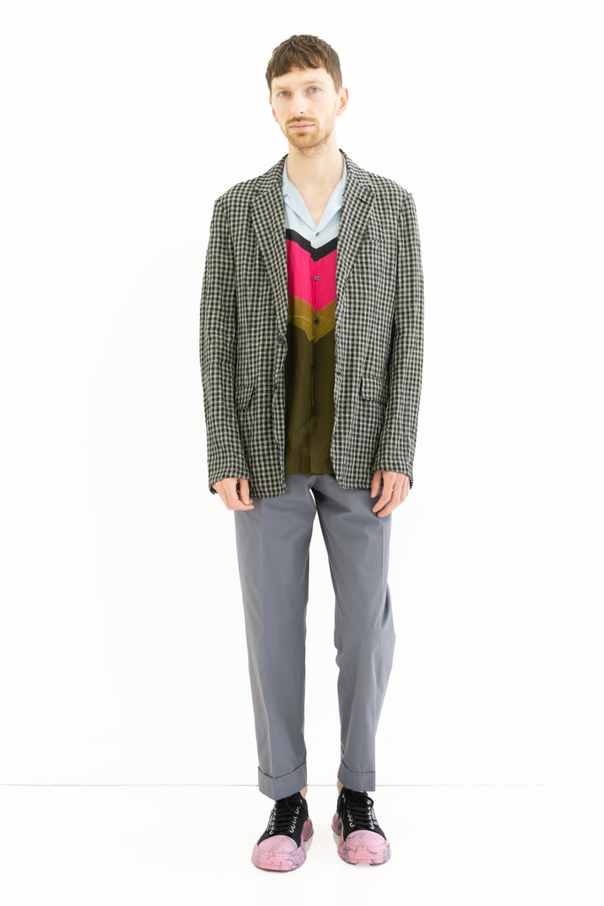 Linen Check Blazer