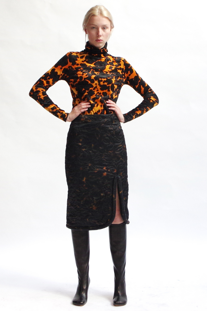 Padded Pencil Skirt