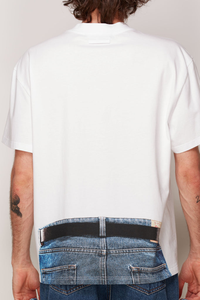 Trompe l'oeil Y Belt T.Shirt