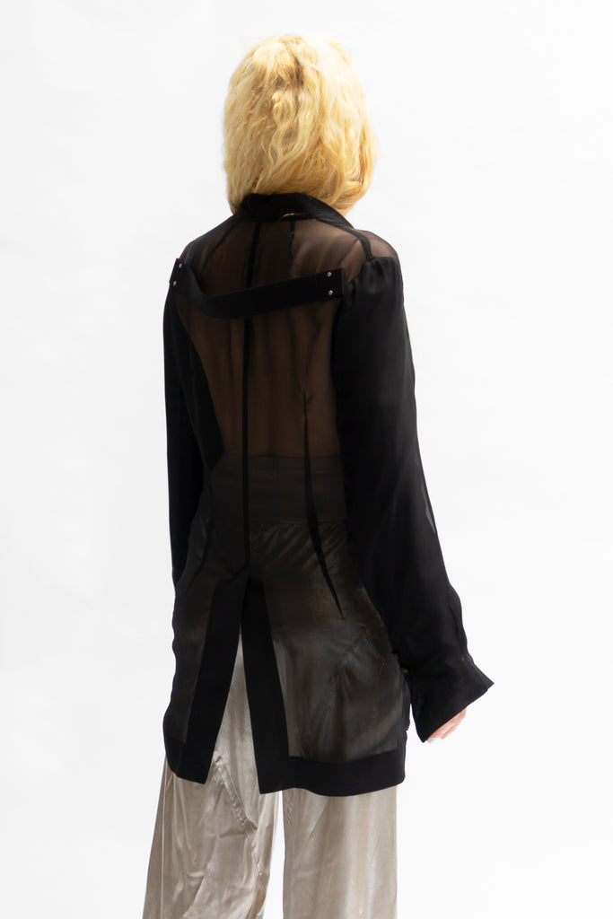 Sheer silk jacket